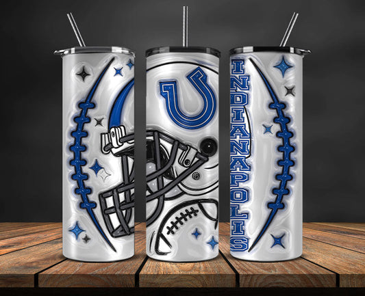 Indianapolis Colts Inflated Puffy Tumbler 20oz ,  NFL Football 20oz LUH -42