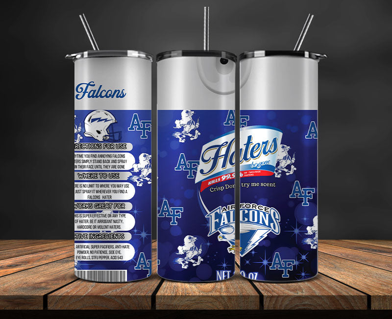 Air Force Falcon s Haters BeGone Tumbler Wrap, College Haters BeGone Tumbler Png 44