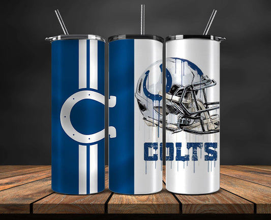 Indianapolis Colts Tumbler Wrap, NFL Logo Tumbler Png, NFL Design Png-45