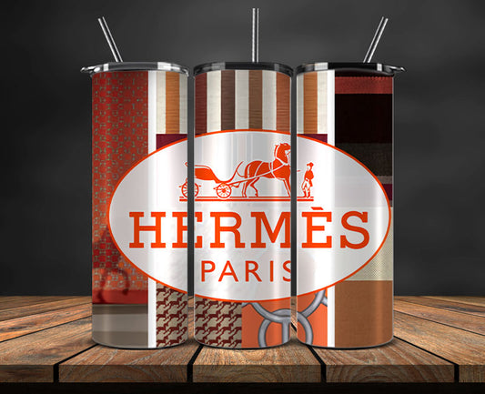 Hermes  Tumbler Wrap, Hermes Tumbler Png, Hermes Logo, Luxury Tumbler Wraps, Logo Fashion  Design 47