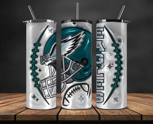 Philadelphia Eagles Inflated Puffy Tumbler 20oz ,  NFL Football 20oz LUH -47