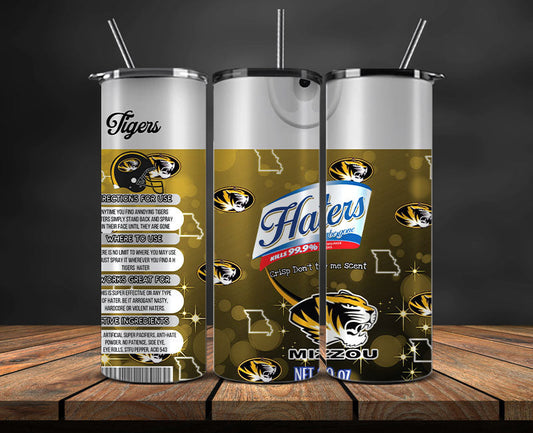 Mizzou Tigers Haters BeGone Tumbler Wrap, College Haters BeGone Tumbler Png 47