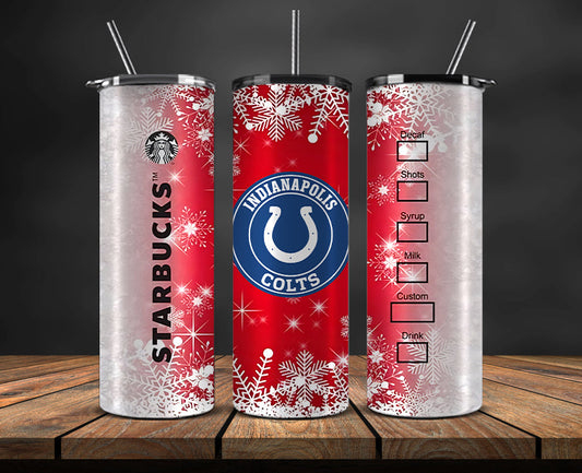 Indianapolis Colts Christmas Tumbler 20oz,NFL Merry Christmas 20oz, NFL Christmas Tumbler 20oz 47