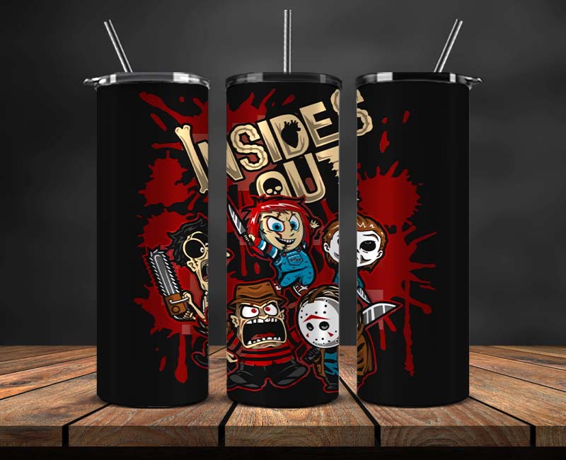 Horror Movies Tumbler Wrap ,Halloween Tumbler Wrap 48