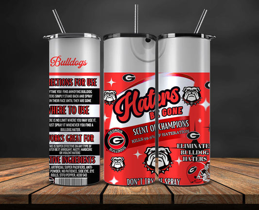 Bulldogs Haters BeGone Tumbler Wrap, College Haters BeGone Tumbler Png 04