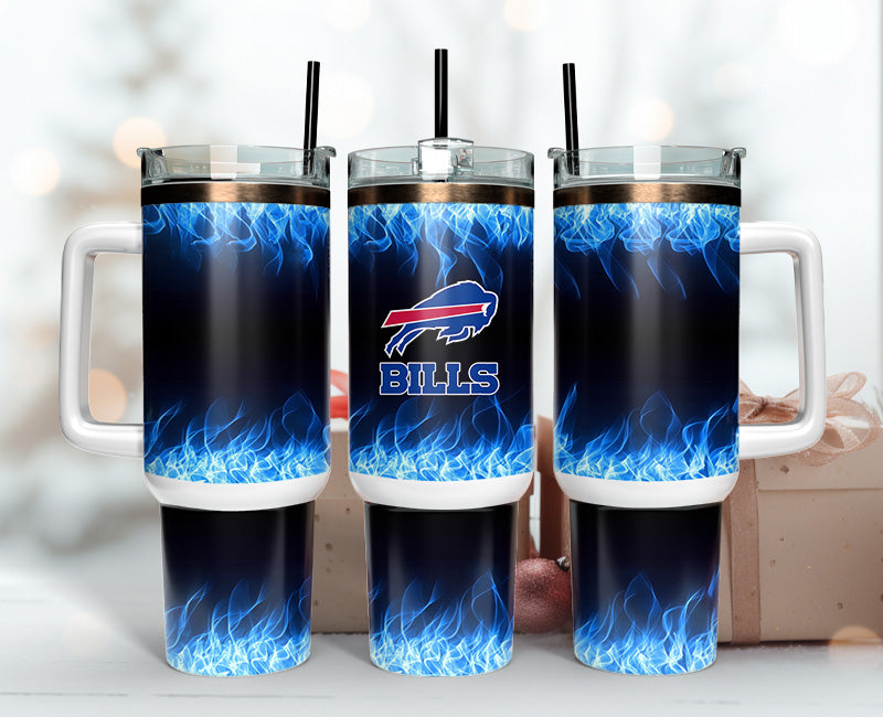 Buffalo Bills 40oz Tumbler,NFL Tumbler 40oz , 40oz Tumbler Sublimation Png , 40oz Tumbler Wrap 04