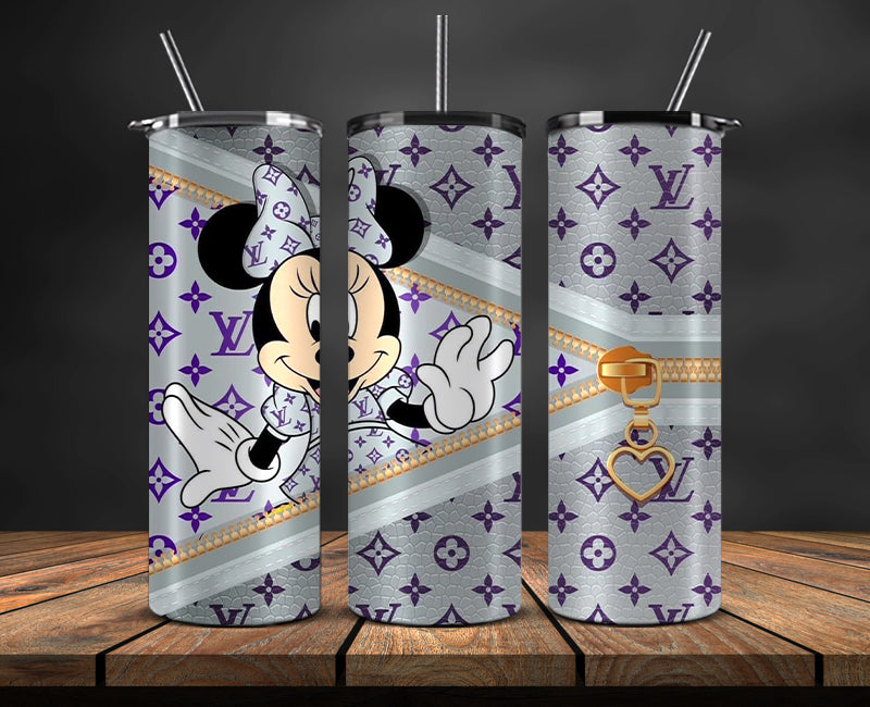 Mickey Logo Fashion Tumbler Designs, Brand Logo Tumbler Wrap New 04