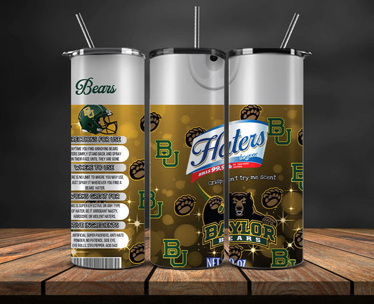 Baylor Bear s Haters BeGone Tumbler Wrap, College Haters BeGone Tumbler Png 50