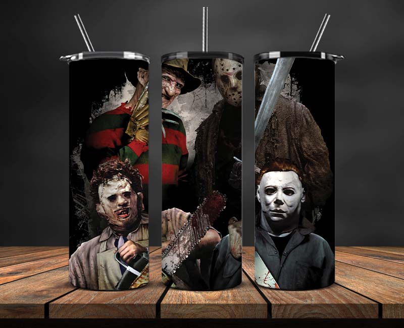 Horror Movies Tumbler Wrap ,Halloween Tumbler Wrap 51