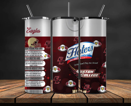 Boston College Eagle s Haters BeGone Tumbler Wrap, College Haters BeGone Tumbler Png 52