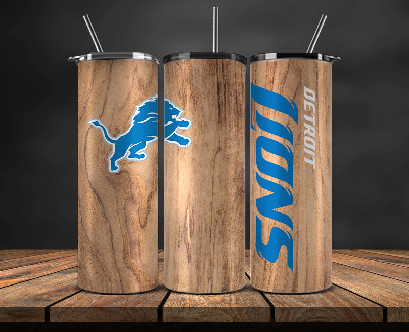 Detroit Lions Tumbler Wrap, NFL Logo Tumbler Png, NFL Design Png-53