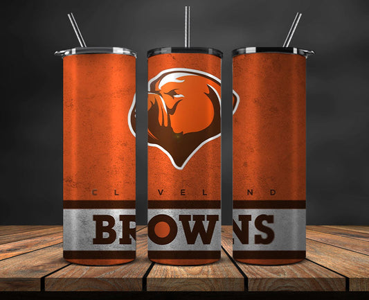 Team Browns Logo Tumbler 20oz ,NFL Football 20oz LUG- 53
