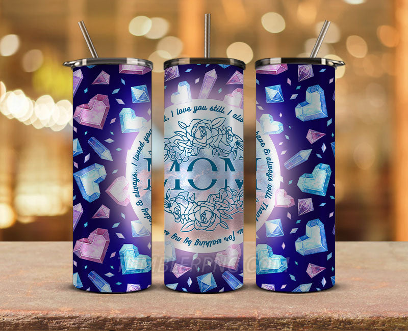 Mother's Day Tumbler Wrap Png, Mom Tumbler, Mother Tumbler,Mother's Day Skinny Tumbler 55