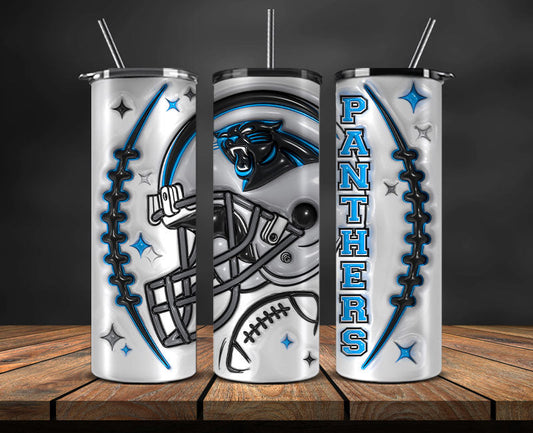 Carolina Panthers Inflated Puffy Tumbler 20oz ,  NFL Football 20oz LUH -55