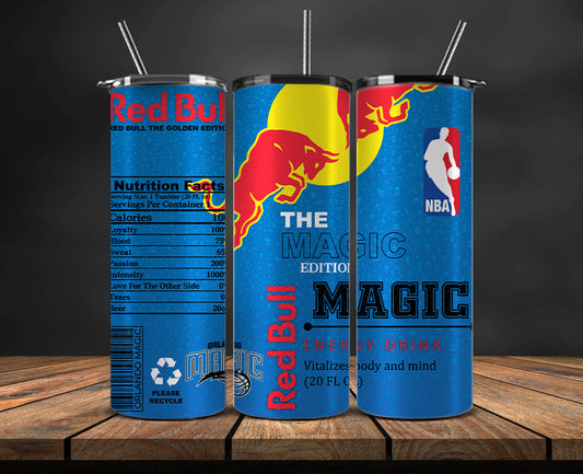 Orlando Magic Tumbler Wraps, NBA Red Bull Tumbler Wrap 55