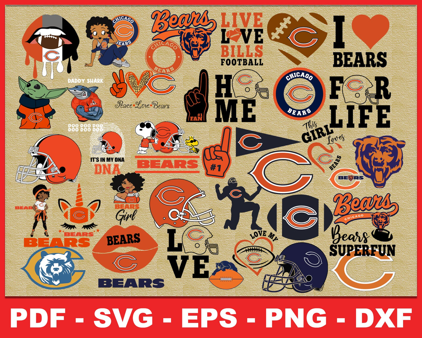 Chicago Bears Svg , Football Team Svg 56