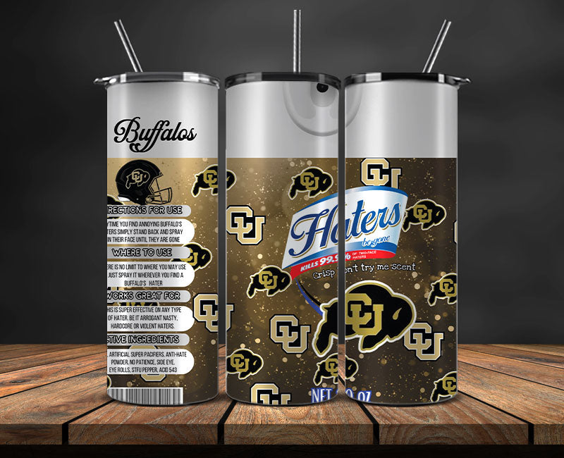 Colorado Buffaloes Haters BeGone Tumbler Wrap, College Haters BeGone Tumbler Png 57