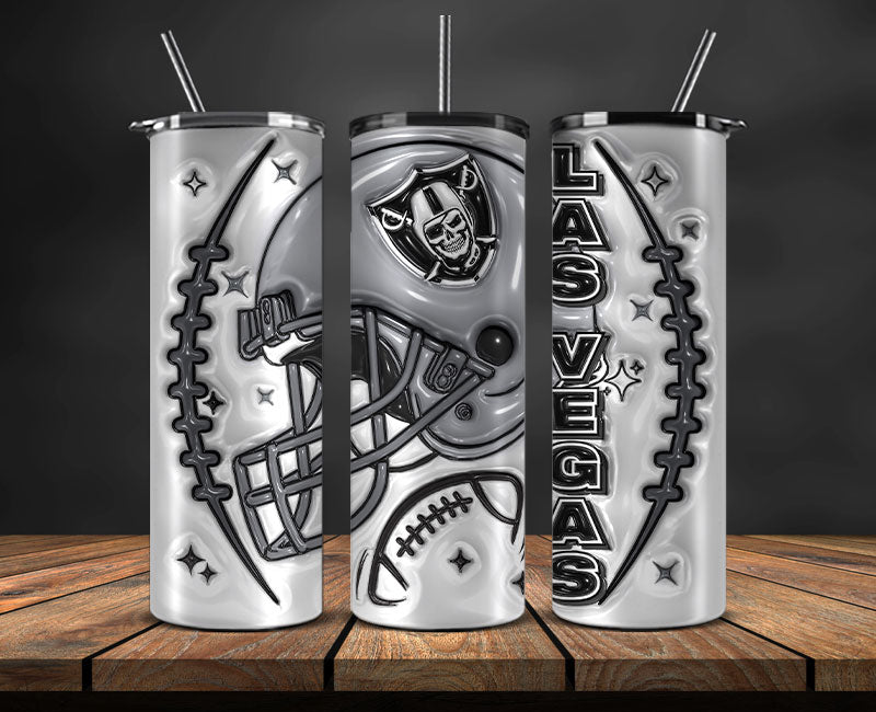 Las Vegas Raiders Inflated Puffy Tumbler Wraps , Nfl Tumbler Png 57