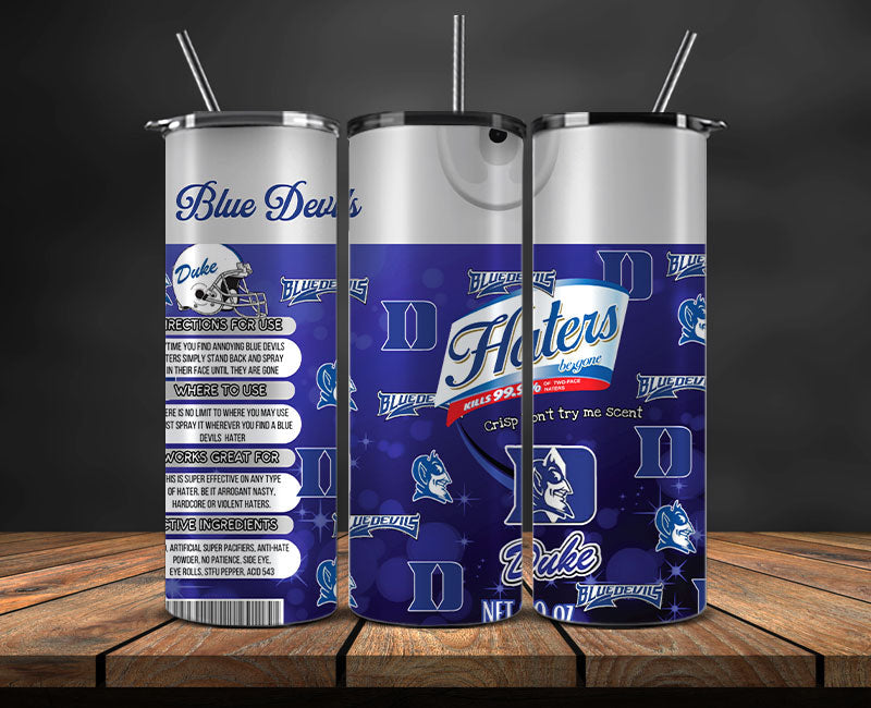 Duke Blue Devils Haters BeGone Tumbler Wrap, College Haters BeGone Tumbler Png 58