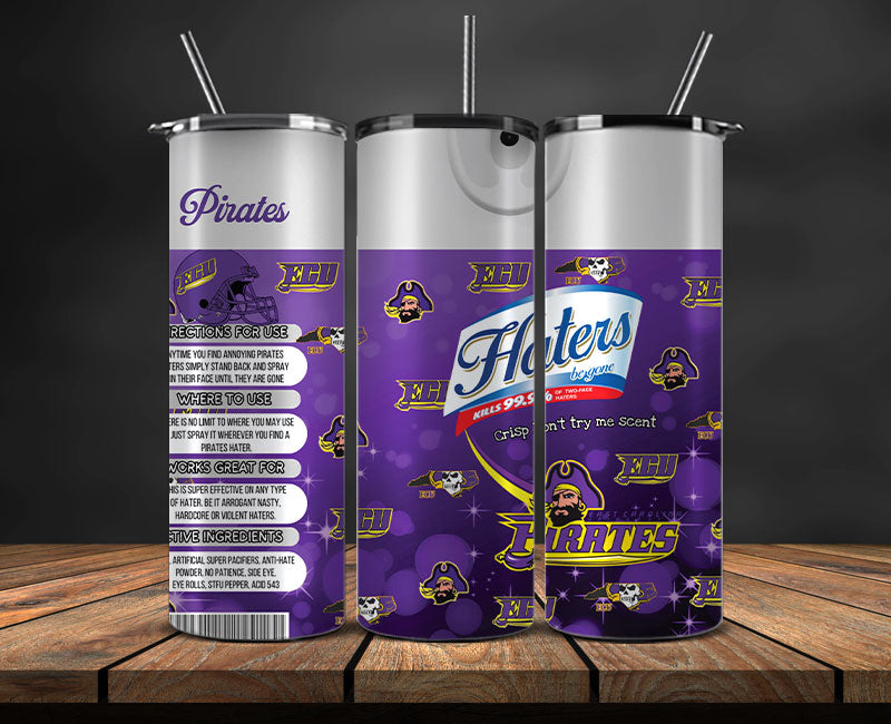 East Carolina Pirates Haters BeGone Tumbler Wrap, College Haters BeGone Tumbler Png 59