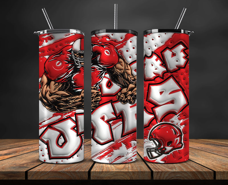 Football Mascot Colleges 3D Tumbler Skinny , Football Tumbler Png ,Nfl Png 05