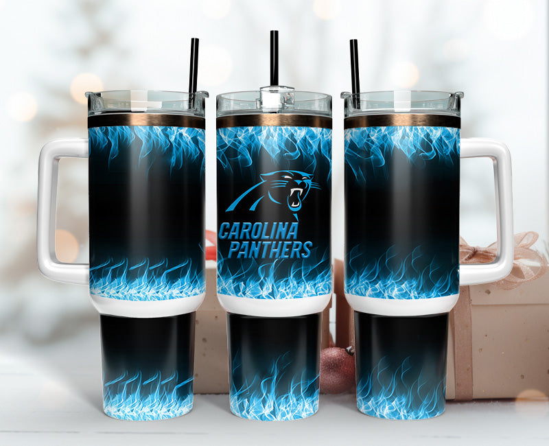 Carolina Panthers  40oz Tumbler,NFL Tumbler 40oz , 40oz Tumbler Sublimation Png , 40oz Tumbler Wrap 05