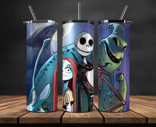 Nightmare Before Christmas , Jack Skellington Tumbler Png,Tumbler Wrap,Halloween Tumbler Wrap 05