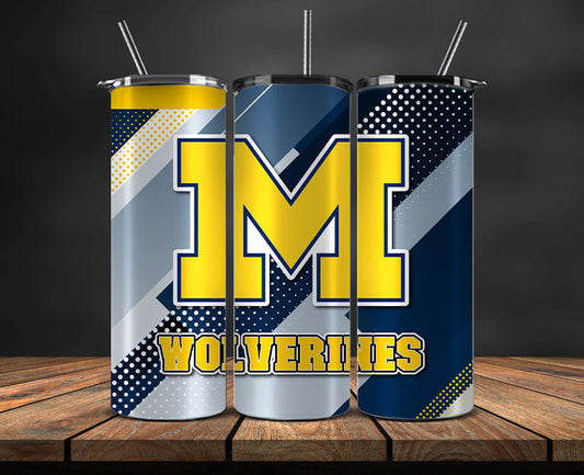 Michigan Wolverines Logo 20 oz Tumbler Png ,College Football 20 Oz Tumbler Wrap 60