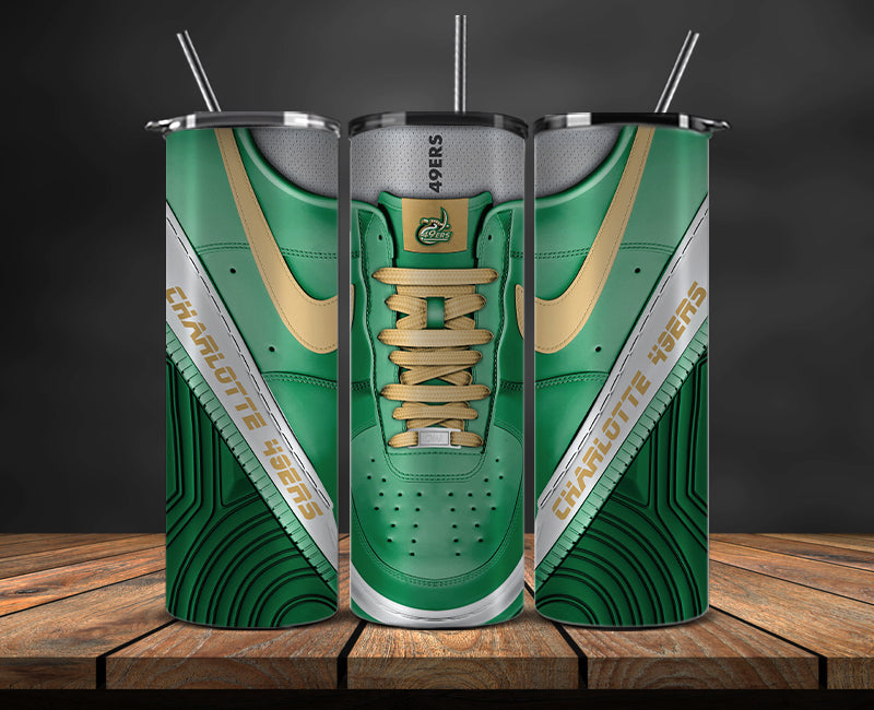 Charlotte 49ers Sneaker Tumbler Wrap , College Sneaker Tumbler Wrap 60