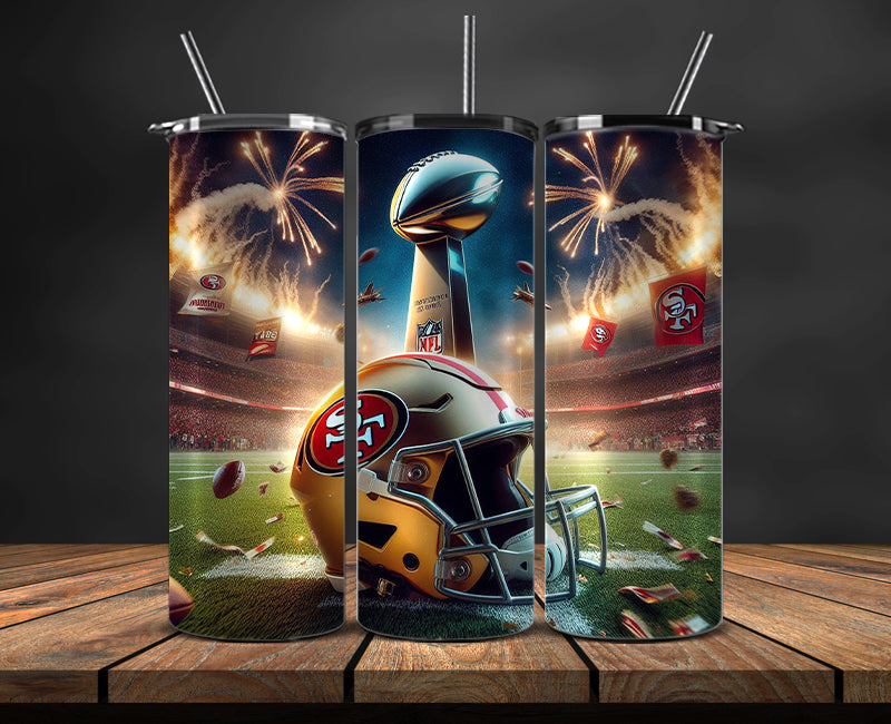San Francisco 49ers Super Bowl Tumbler Png, Super Bowl 2024 Tumbler Wrap 62