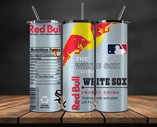 Chicago White Sox Tumbler Wraps, MLB Red Bull Tumbler Wrap 63