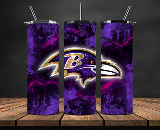 Baltimore Ravens Tumbler, Ravens Logo Tumbler 20oz ,NFL Season 2023 LUF- 66