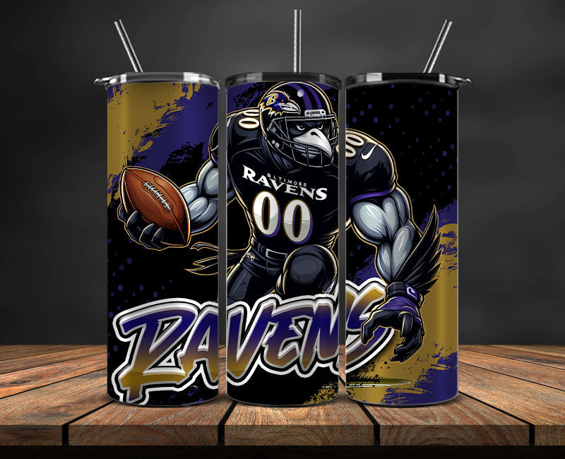 Baltimore Ravens Tumbler Wrap, NFL Tumbler By AI, AI Tumbler Wrap 67