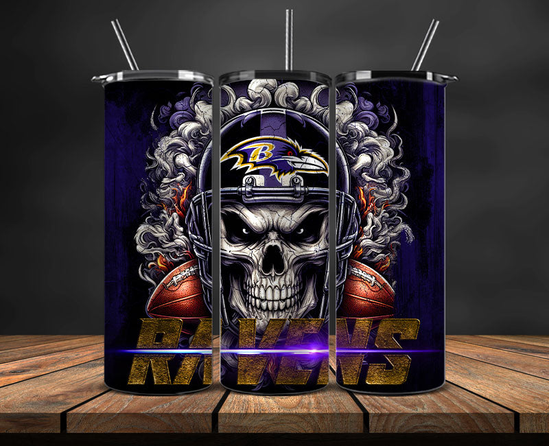 Baltimore Ravens Tumbler Wrap,NFL Tumbler By AI, AI Tumbler Design 67