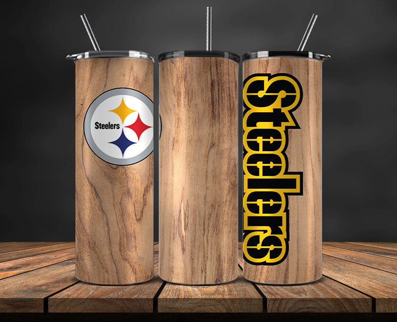 Pittsburgh Steelers Tumbler Wrap, NFL Logo Tumbler Png, NFL Design Png-69