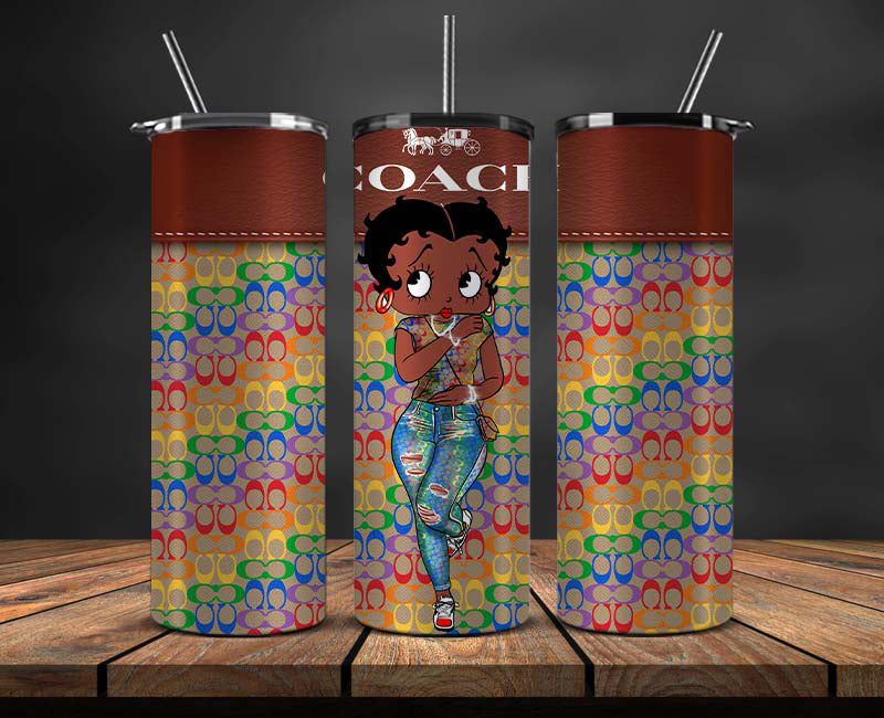 Betty Boop Skinny Tumbler Wrap, Betty Boop Tumbler Wrap ,Betty Boop Design 06