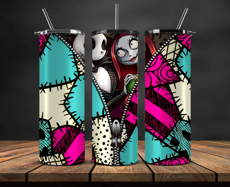 Nightmare Before Christmas , Jack Skellington Tumbler Png,Tumbler Wrap,Halloween Tumbler Wrap 06