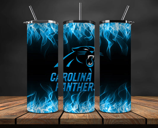 Panthers Tumbler Wrap ,Tumbler 20oz with fire effect  06