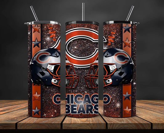 Chicago Bears Tumbler, Bears Logo,NFL Season Design 06