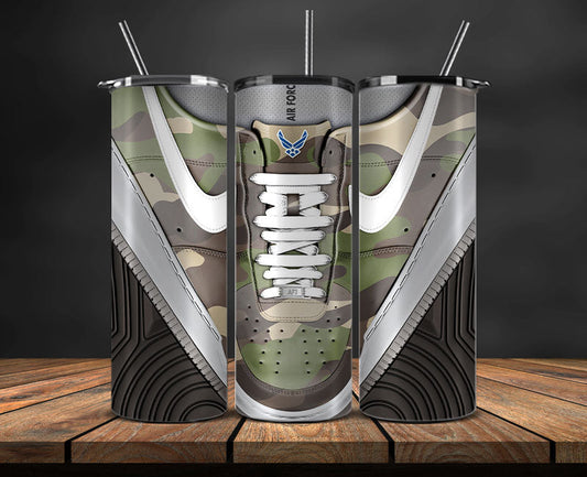 Air Force Tumbler Wrap, Military Sneaker Tumbler Wrap 06