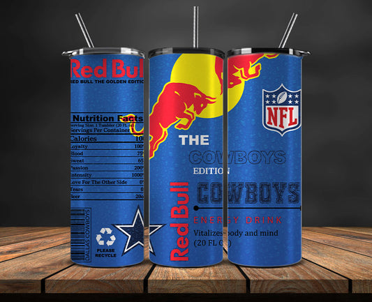 Dallas Cowboys Tumbler Wraps, NFL Red Bull Tumbler Wrap 06