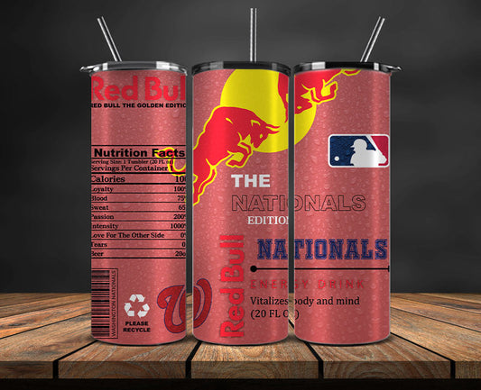 Washingto n Nationals Tumbler Wraps, MLB Red Bull Tumbler Wrap 70