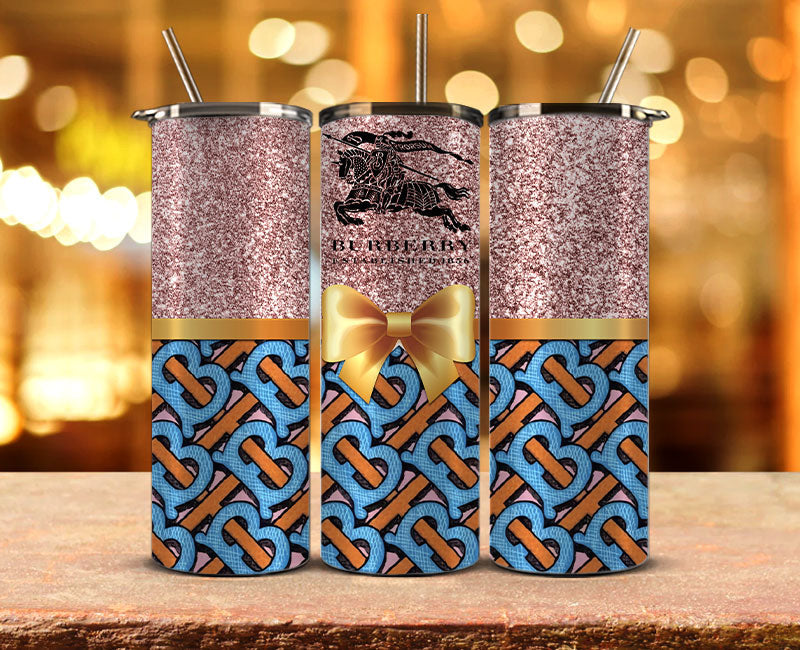 Burberry Tumbler Wrap, Burberry Tumbler Png, Burberry Logo,Luxury Logo Brand 73