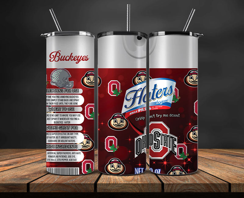 Ohio State Buckeyes Haters BeGone Tumbler Wrap, College Haters BeGone Tumbler Png 73