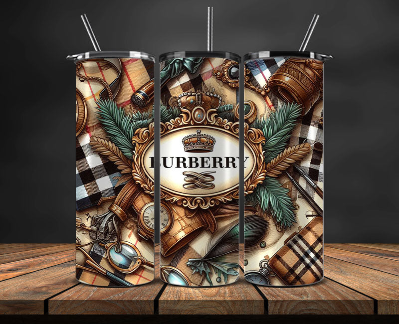 Burberry  Tumbler Wrap, Burberry Tumbler PngLuxury Logo Fashion Png 74