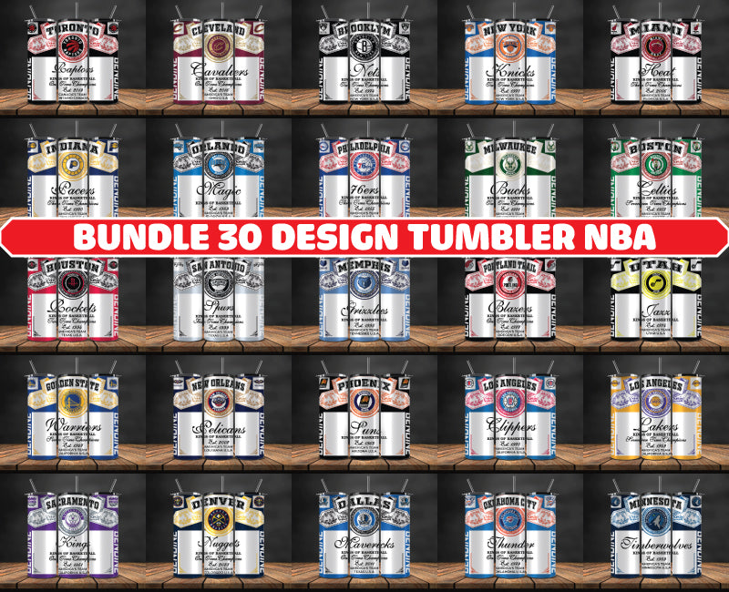 Bundle NBA Logo Tumbler Wrap,Bundle Sport Tumbler ,NBA DS 74