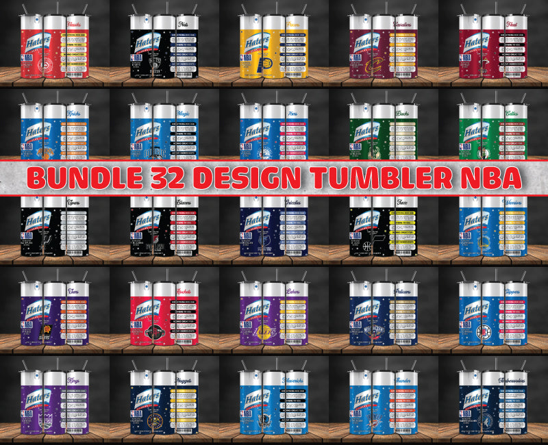 Bundle NBA Logo Tumbler Wrap,Bundle Sport Tumbler , NBA DS 76