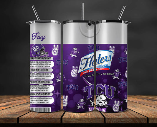 TCU Horned Frog Haters BeGone Tumbler Wrap, College Haters BeGone Tumbler Png 76