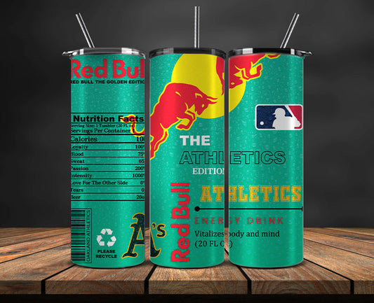 Oakland Athletics Tumbler Wraps, MLB Red Bull Tumbler Wrap 77