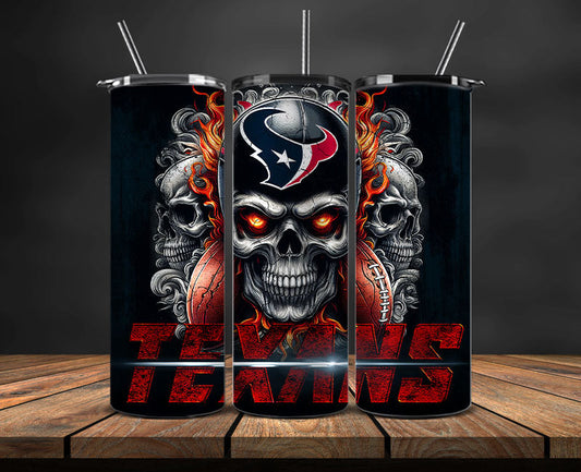 Houston Texans Tumbler Wrap,NFL Tumbler By AI, AI Tumbler Design 77